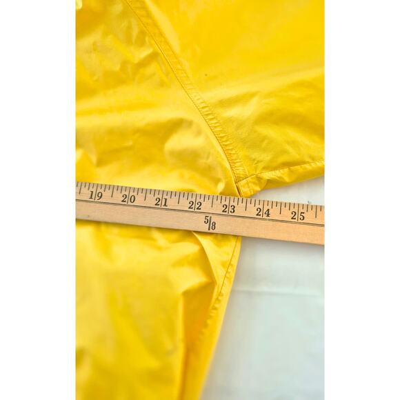 L L Bean Gortex Rain Work Gear Mens Med Yellow Jacket with Hood & Pants - Picture 8 of 12